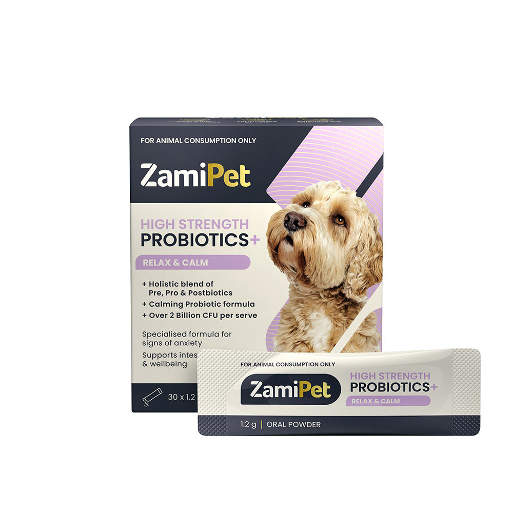 ZamiPet High Strength Probiotics+ Relax & Calm for Dogs 30 x 1.2g