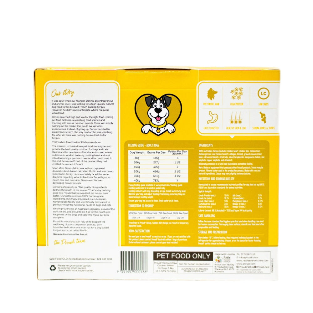 Proudi Chicken Dog Food 2.4kg