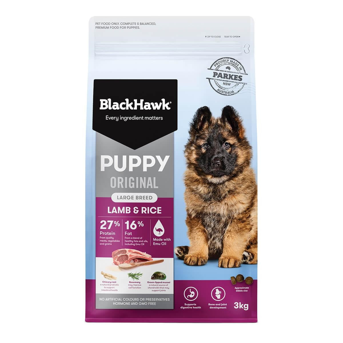 Black Hawk Puppy Lamb & Rice Large Breed Dry Dog Food
