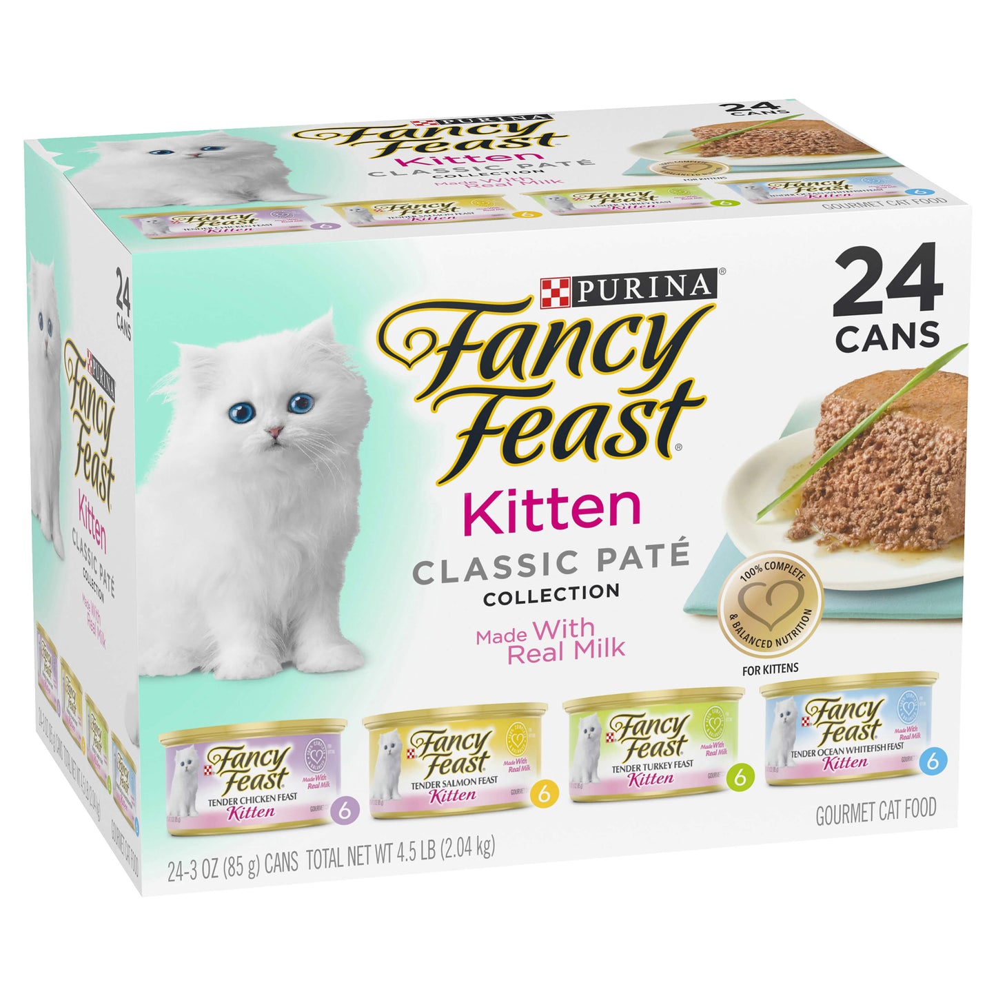 Fancy Feast Kitten Classic Paté Collection Wet Cat Food 24x85g