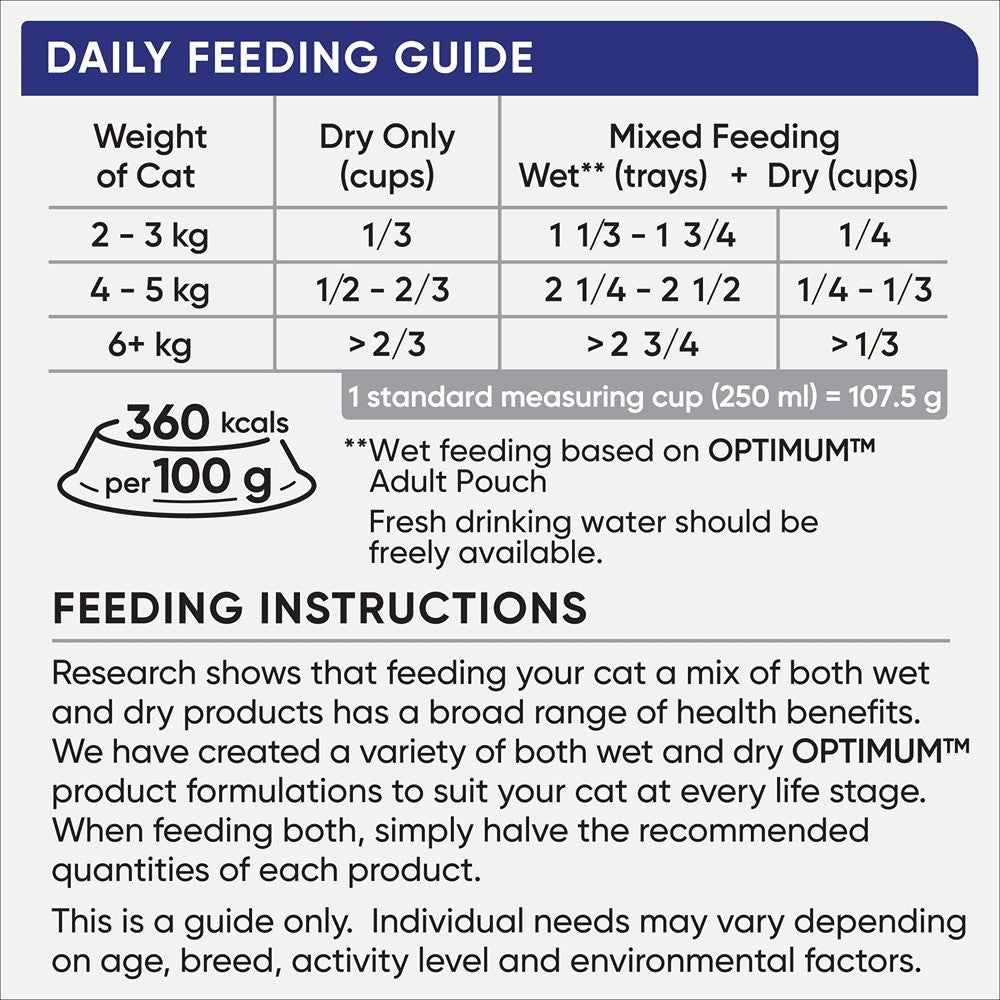 Optimum Adult Urinary Care With Chicken Dry Cat Food 1.8kg