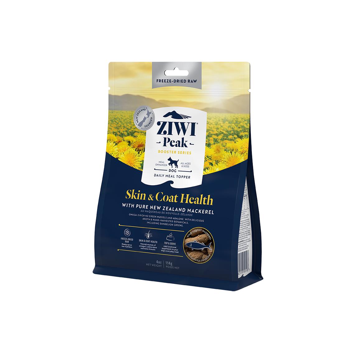 Ziwi Peak Freeze Dried Booster Skin & Coat Dog Food Topper