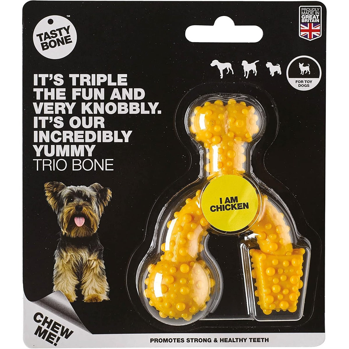Tasty Bone Chicken Nylon Trio Dog Chew Toy