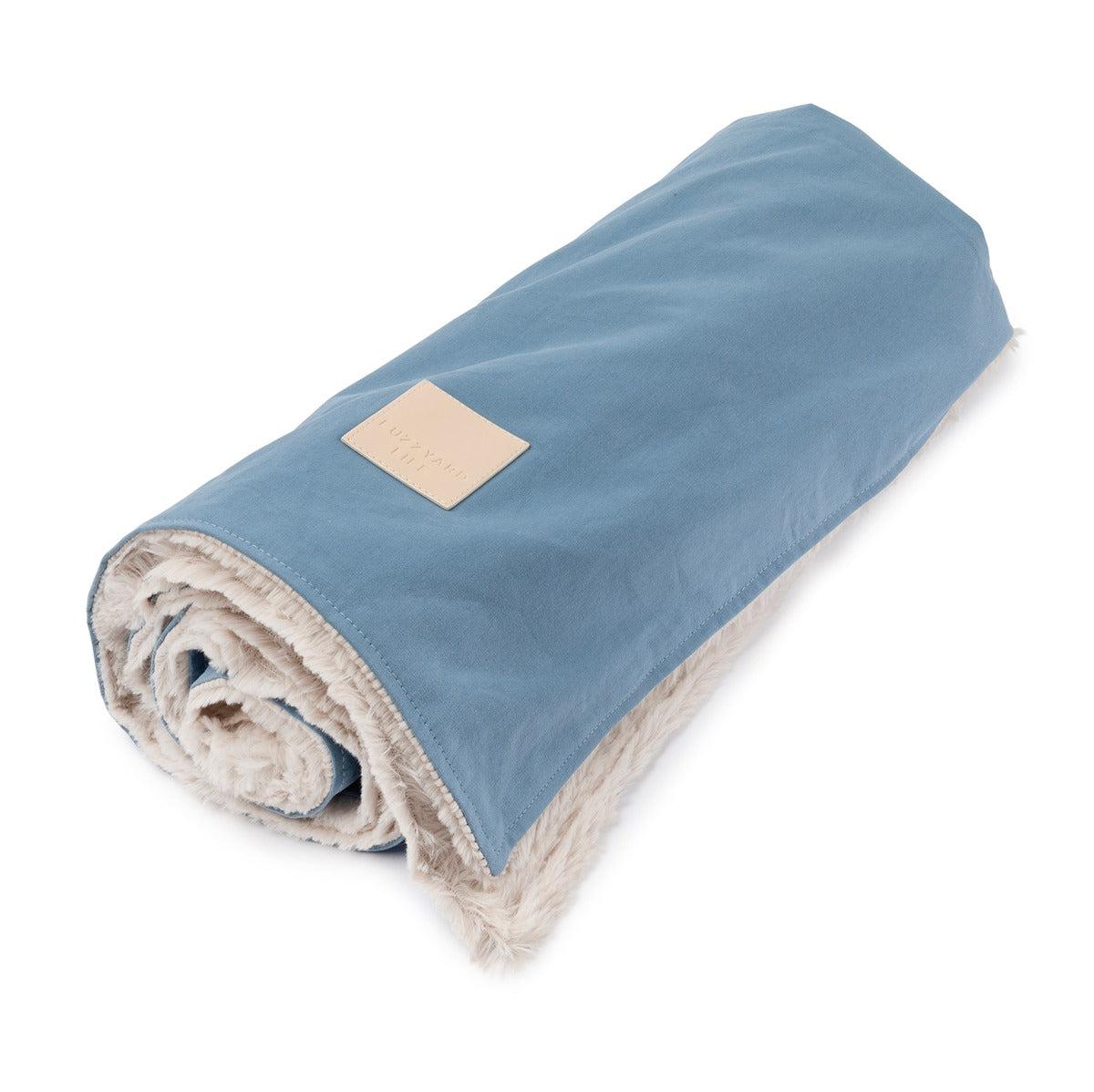 FuzzYard French Blue Dog Life Blanket