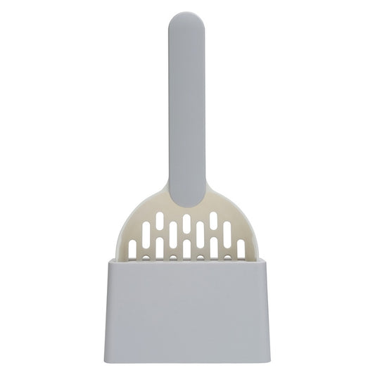 Buddy & Belle Cat Litter Scoop & Holder White/Grey