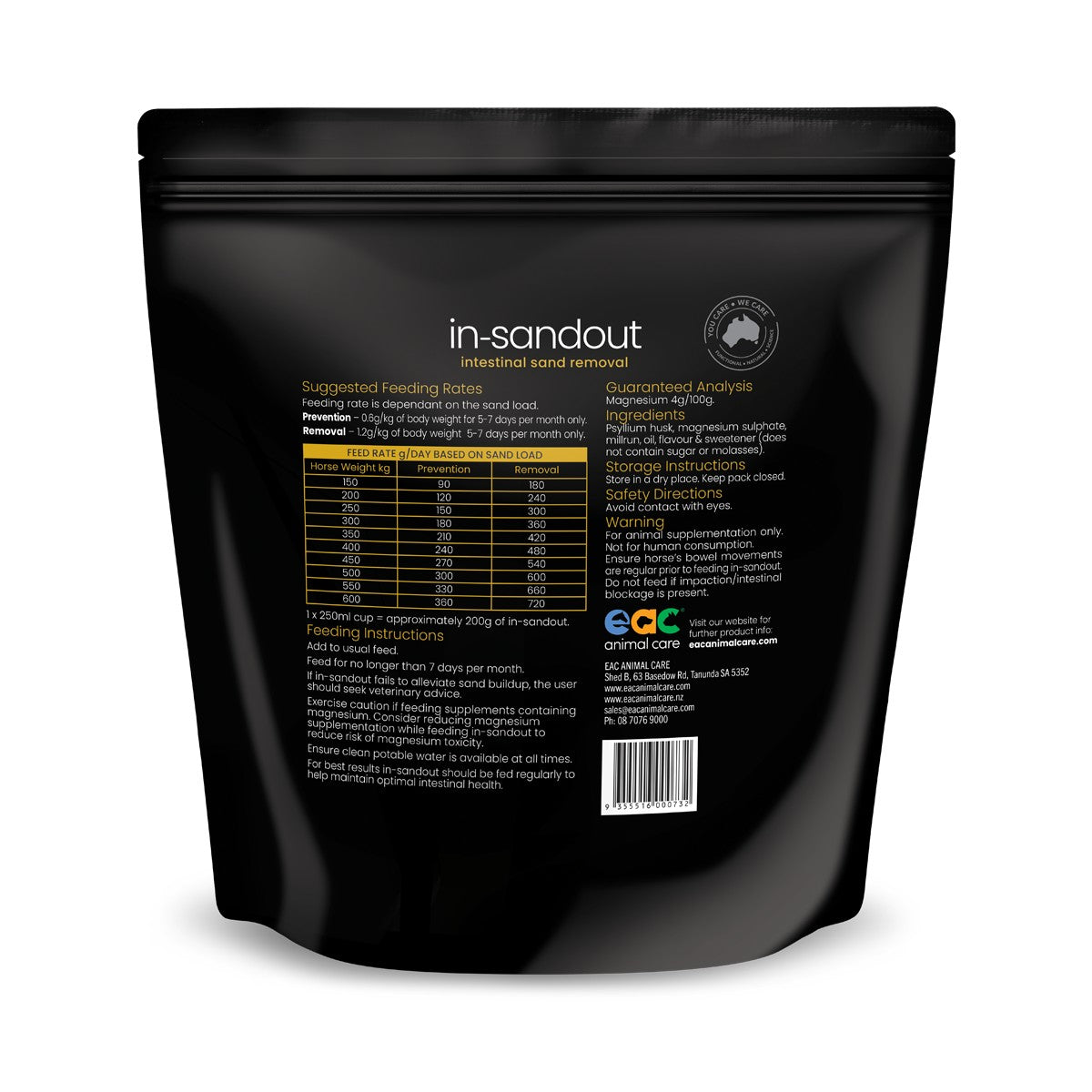 Evolution In Sandout Intestinal Sand Removal Horse Supplement