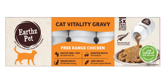 Earthz Pet Vitality Gravy Cat Chicken 5x30ml