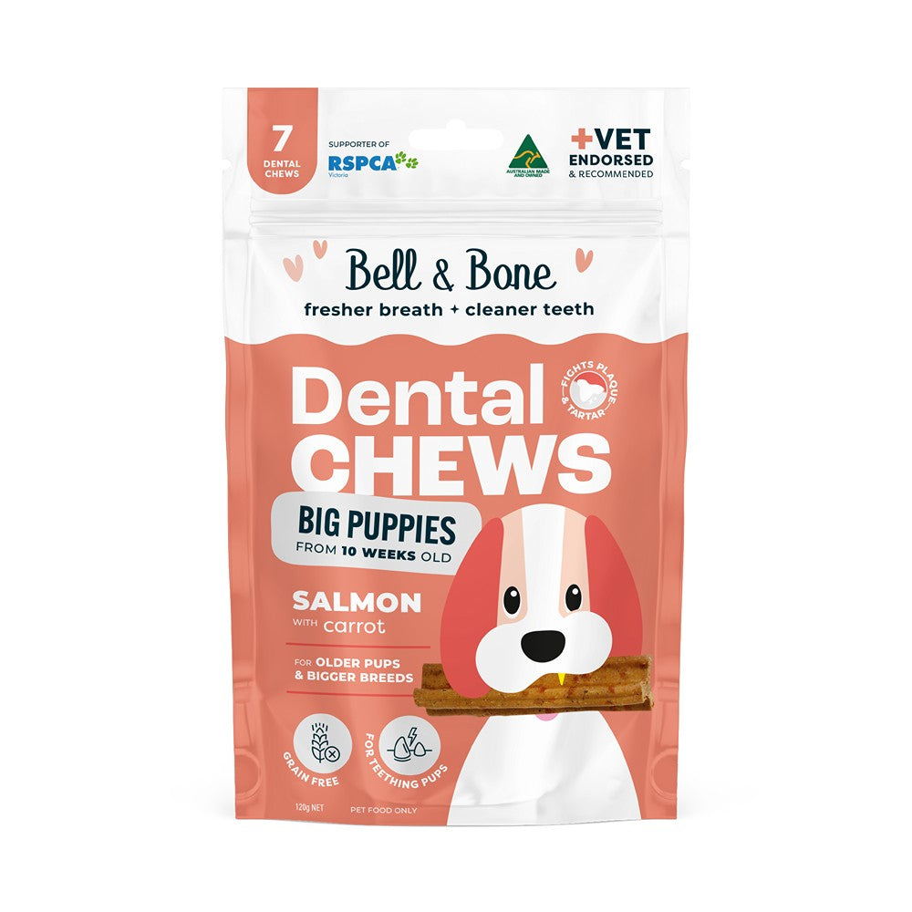 Bell & Bone Big Puppy Salmon Dental Chews 7pk