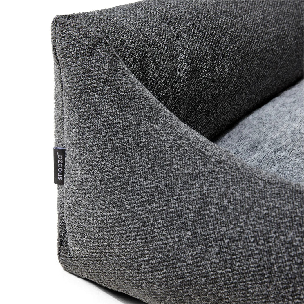Snooza Low Front Lounger Dog Bed Grey