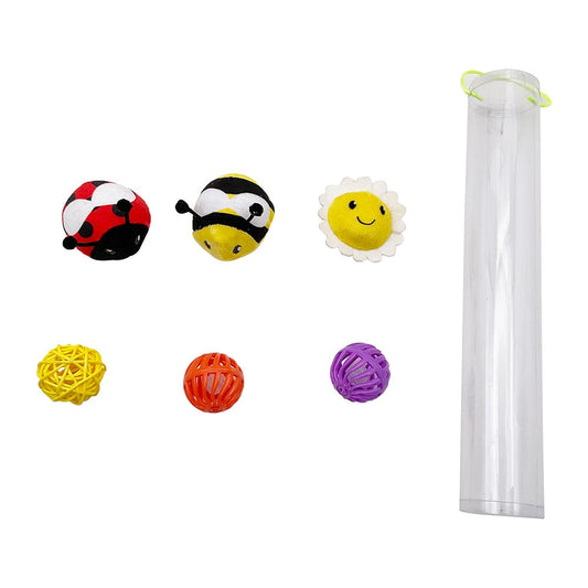 Meow & Me Flower Garden Ball Tube 6pc