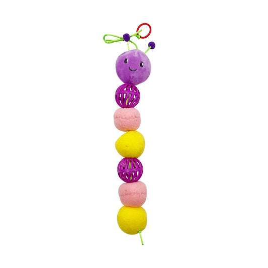 Meow & Me Flower Garden Finger Loop Teaser Caterpillar Cat Toy