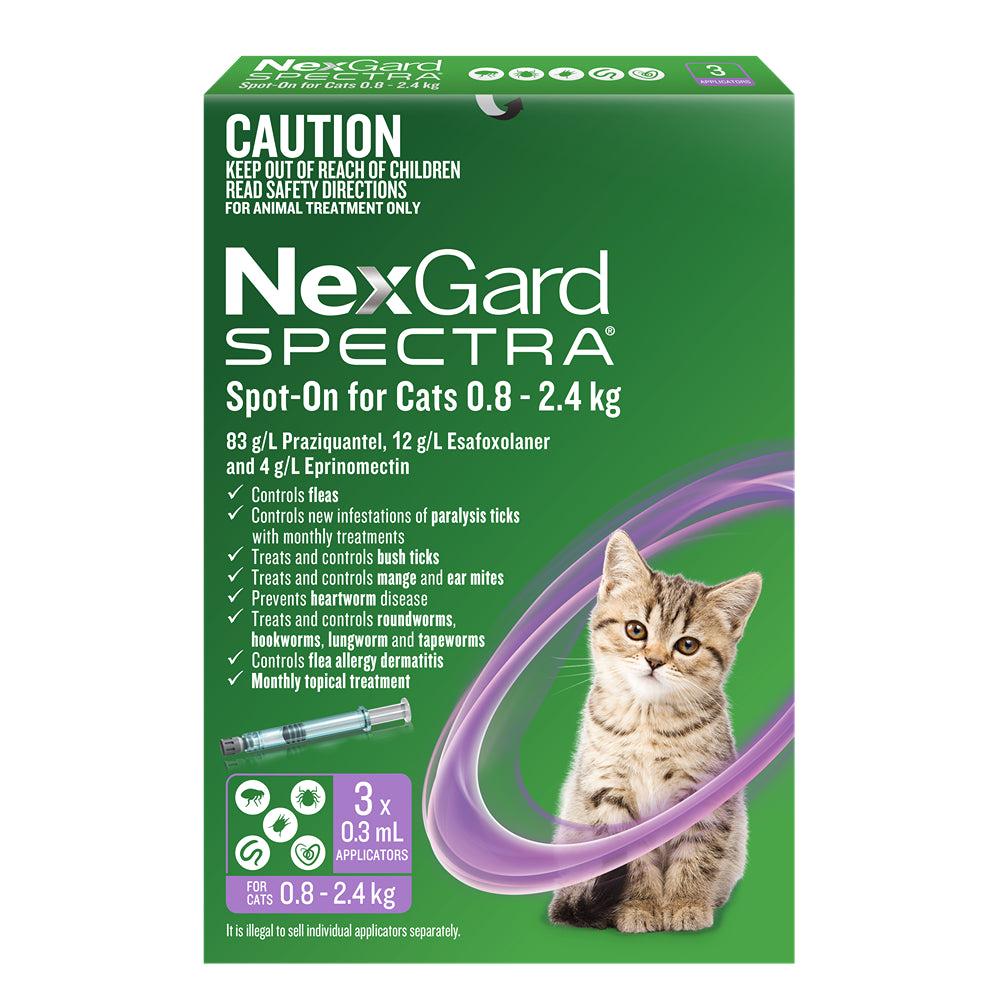 NexGard Spectra Spot-On for Cats 0.8-2.4 kg