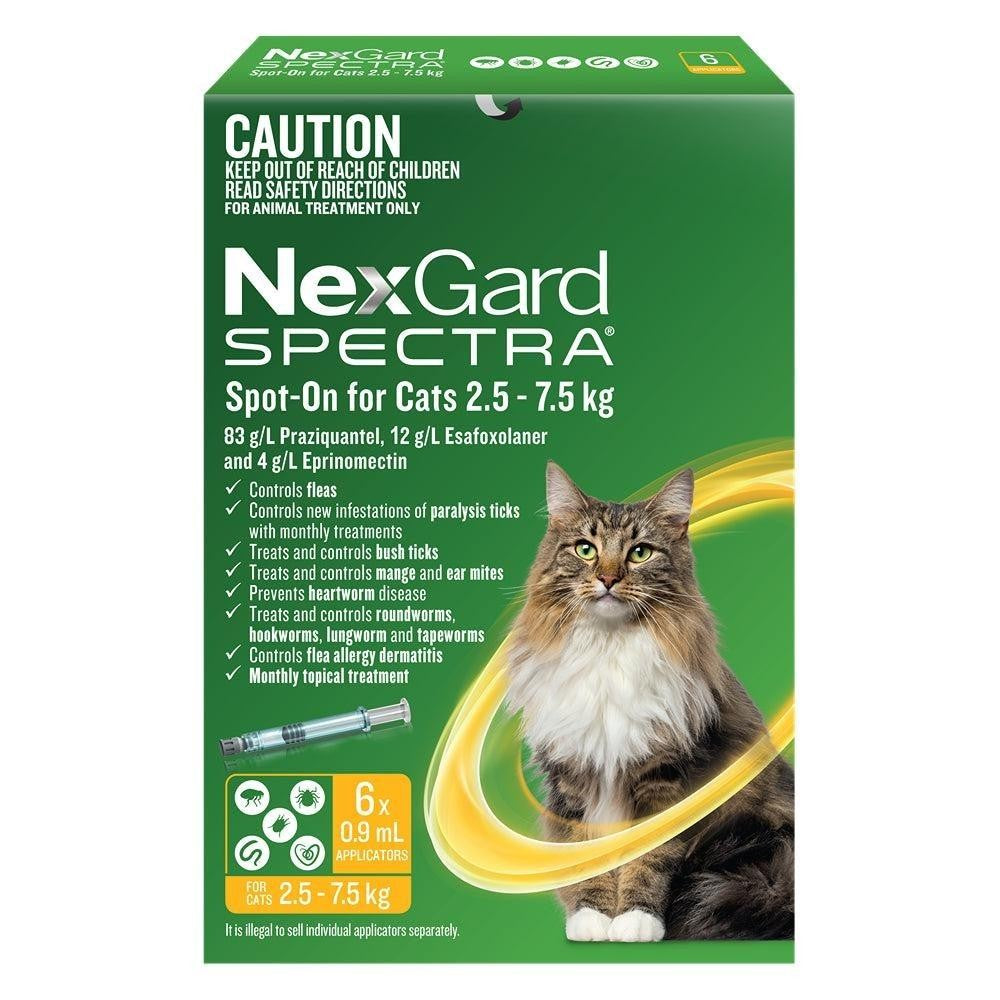 NexGard Spectra Spot-On for Cats 2.5-7.5 kg