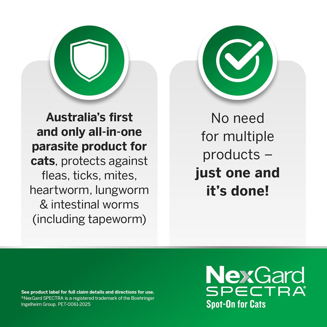 NexGard Spectra Spot-On for Cats 2.5-7.5 kg