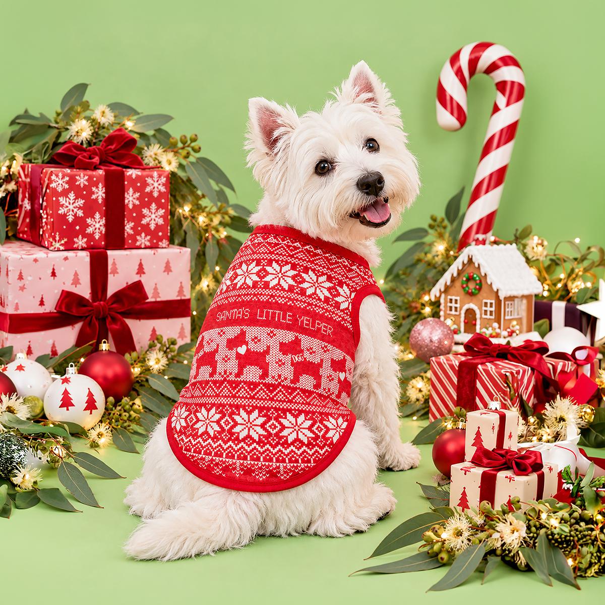 DGG Santas Little Yelper Dog Christmas T-shirt