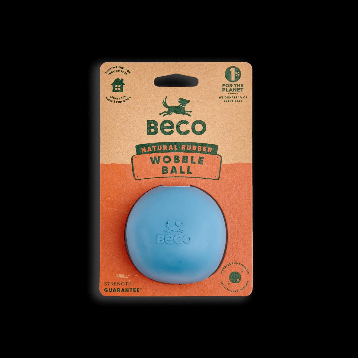 Beco Rubber Wobble Ball Fetch Toy