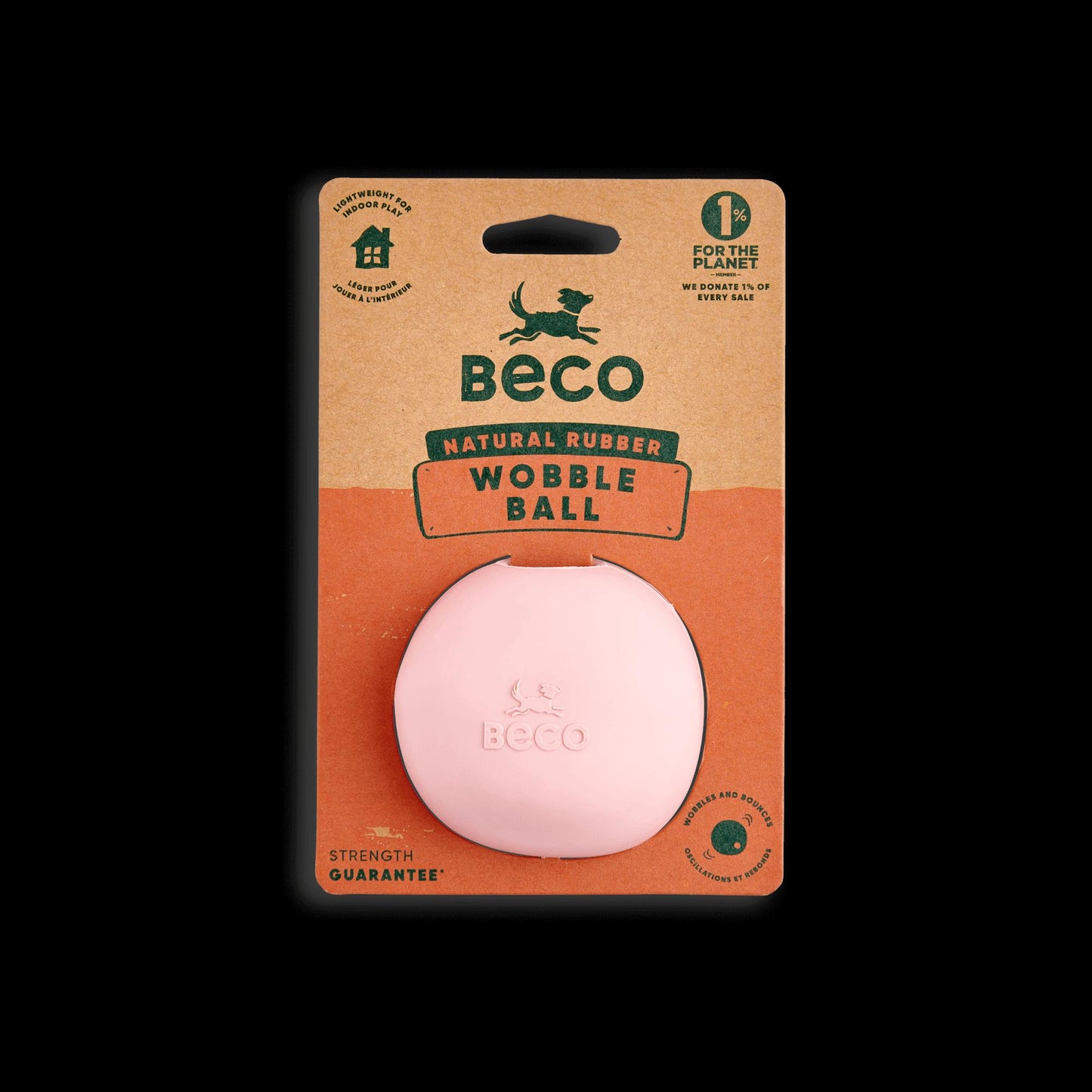 Beco Rubber Wobble Ball Fetch Toy