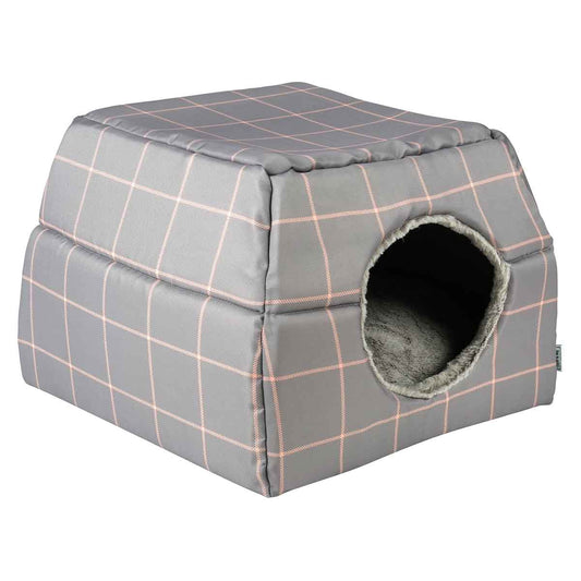 Lexi & Me Cat Cave Mist Grey Check