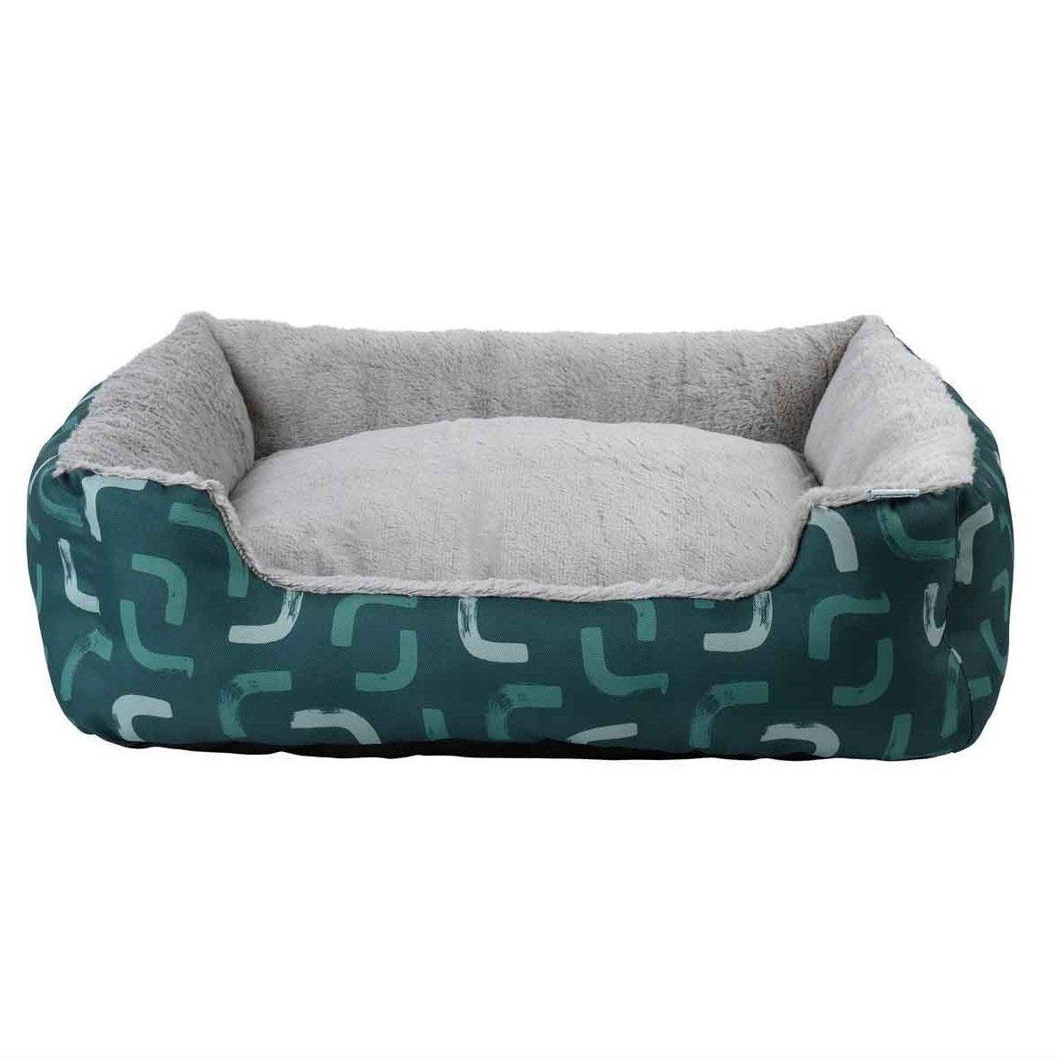 Lexi & Me Bolster Bed Forest Green Curve