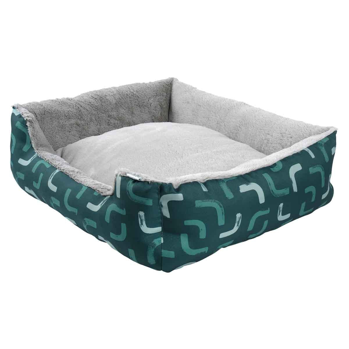 Lexi & Me Bolster Bed Forest Green Curve