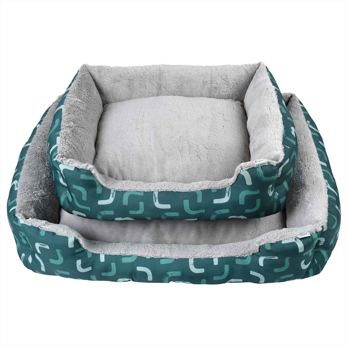 Lexi & Me Bolster Bed Forest Green Curve