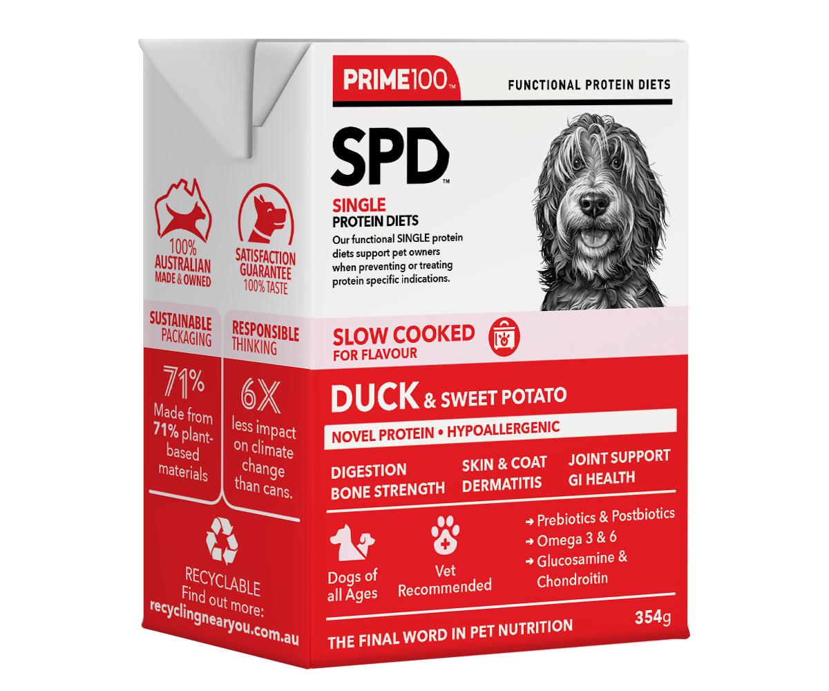 Prime100 SPD Slow Cooked Duck & Sweet Potato Wet Dog Food