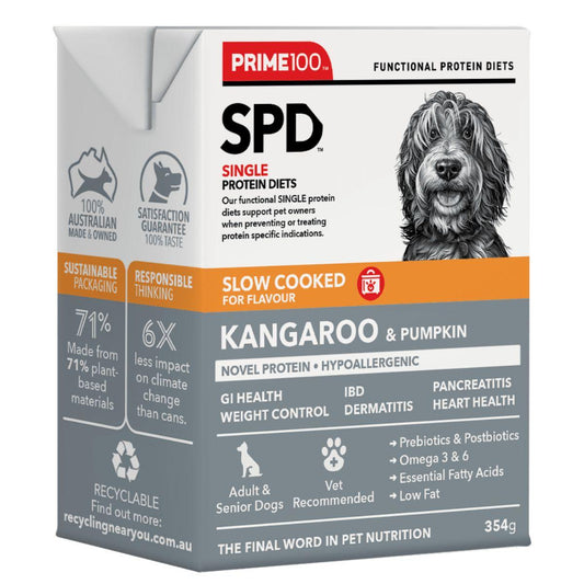Prime100 SPD Slow Cooked Kangaroo & Pumpkin Wet Dog Food