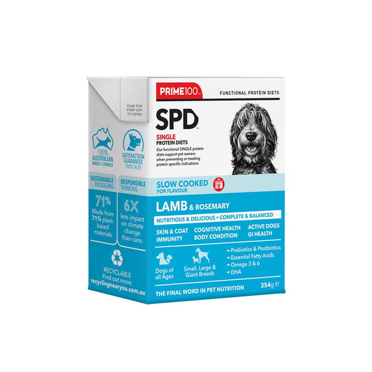 Prime100 SPD Slow Cooked Lamb & Rosemary Wet Dog Food