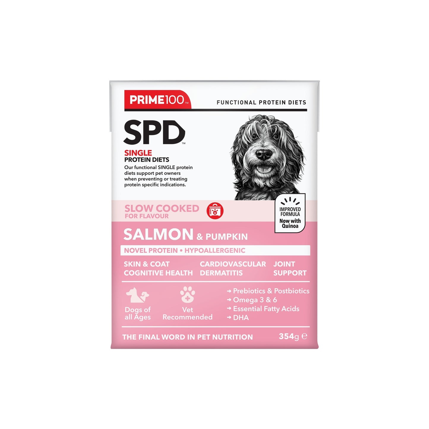Prime100 SPD Slow Cooked Salmon & Pumpkin Wet Dog Food