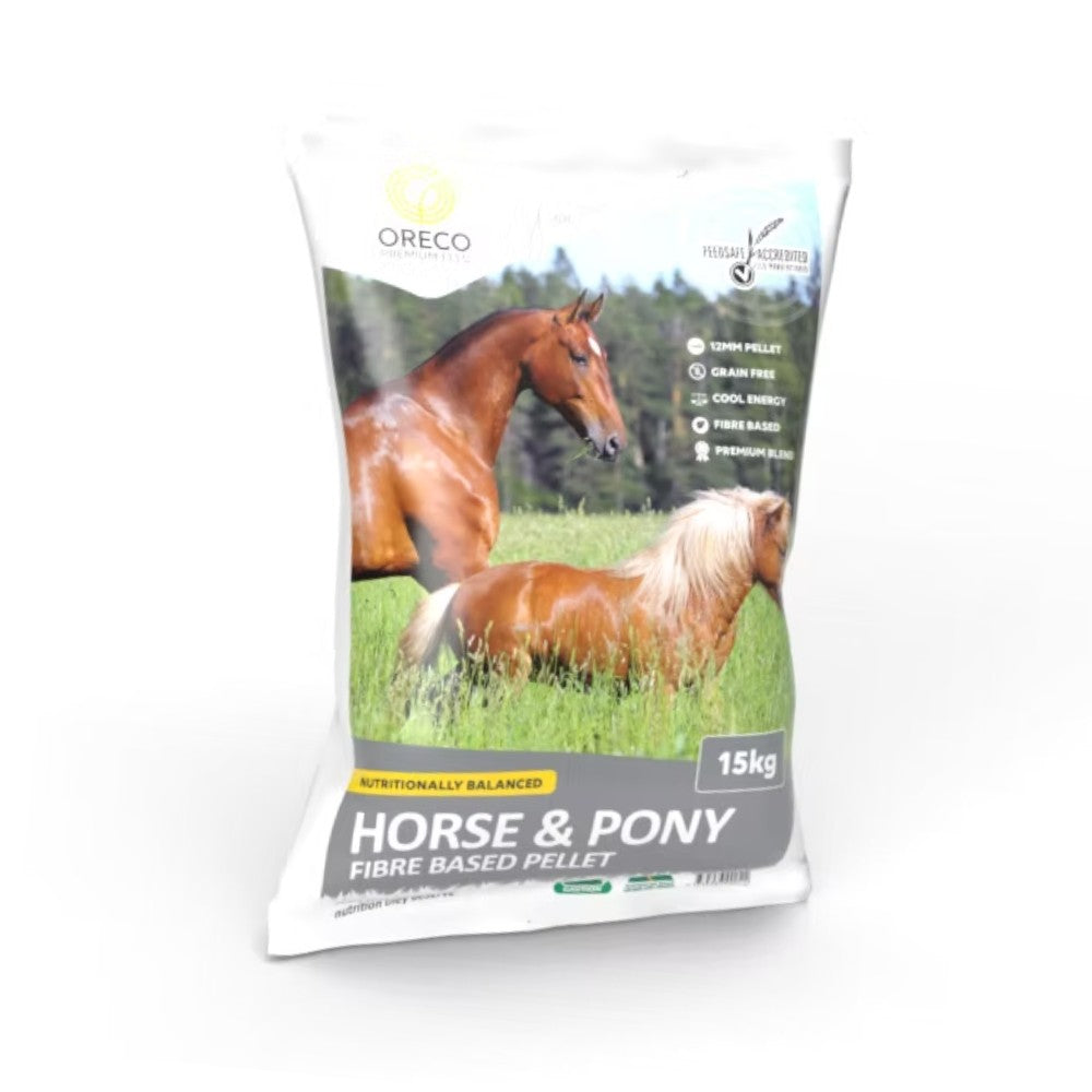 ORECO Horse and Pony Fibre Based Pellets 15kg