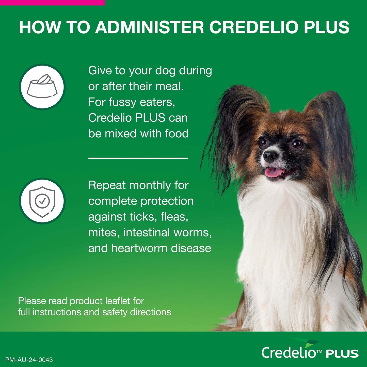 Credelio PLUS Chewable Tablets For Small Dogs 2.8-5.5kg