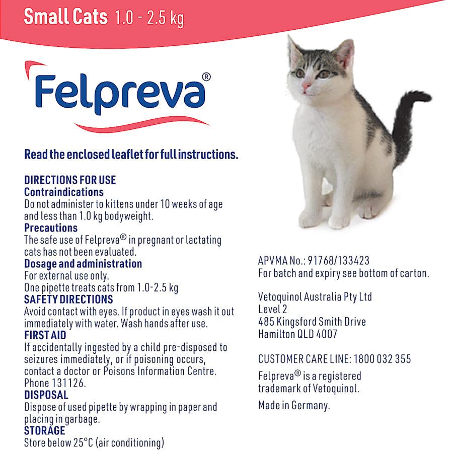 Felpreva Spot On Solution For Small Cats 1-2.5kg