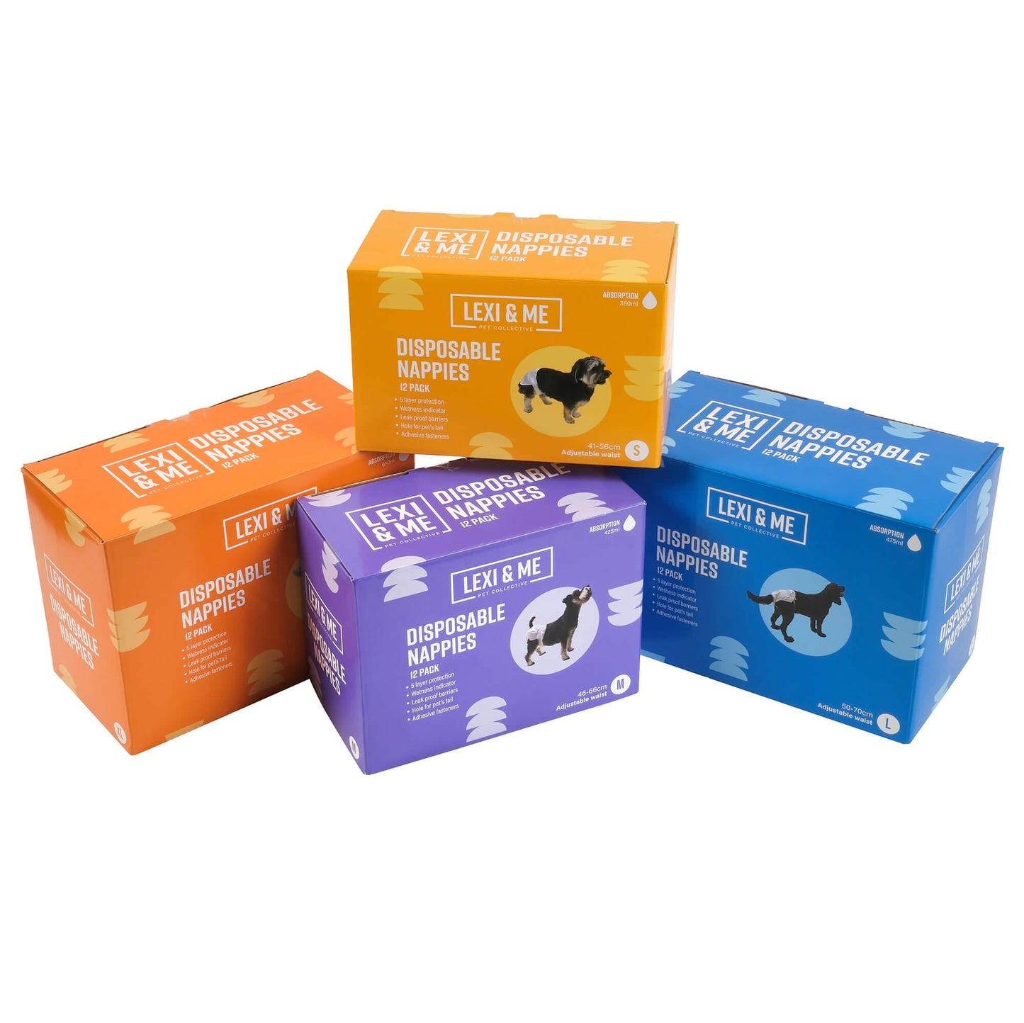 Lexi & Me Disposable Dog Nappies 12pk