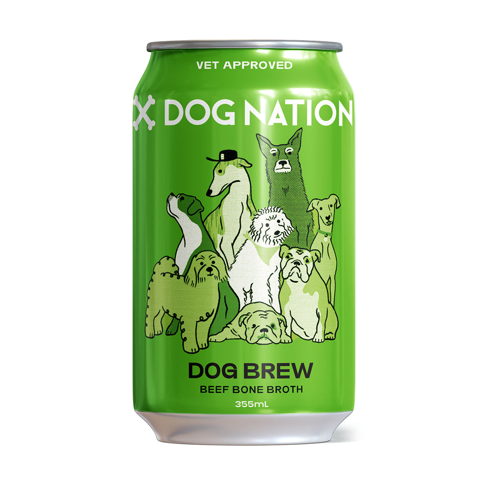 Dog Nation Dog Beer Beef Bone Broth Dog Treat