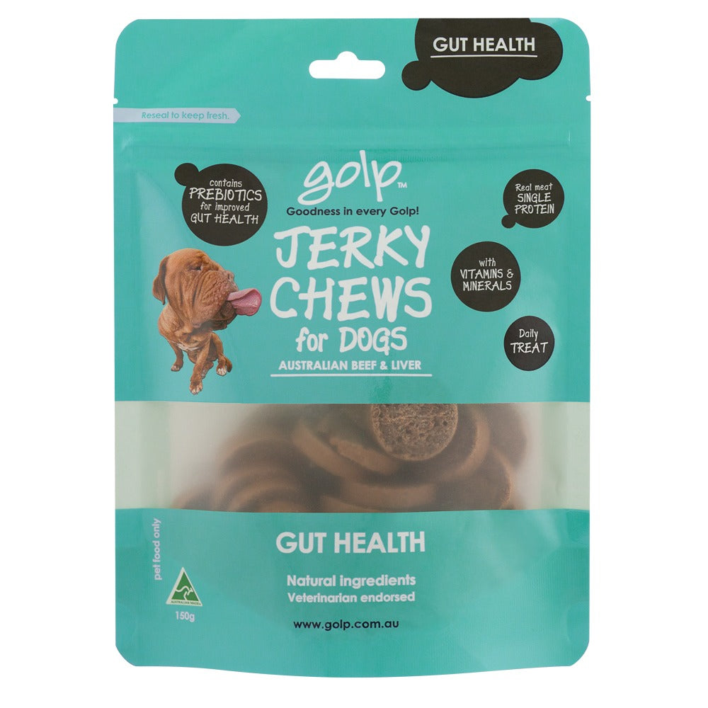 Golp Jerky Chews Beef & Liver Dog Treats 150g