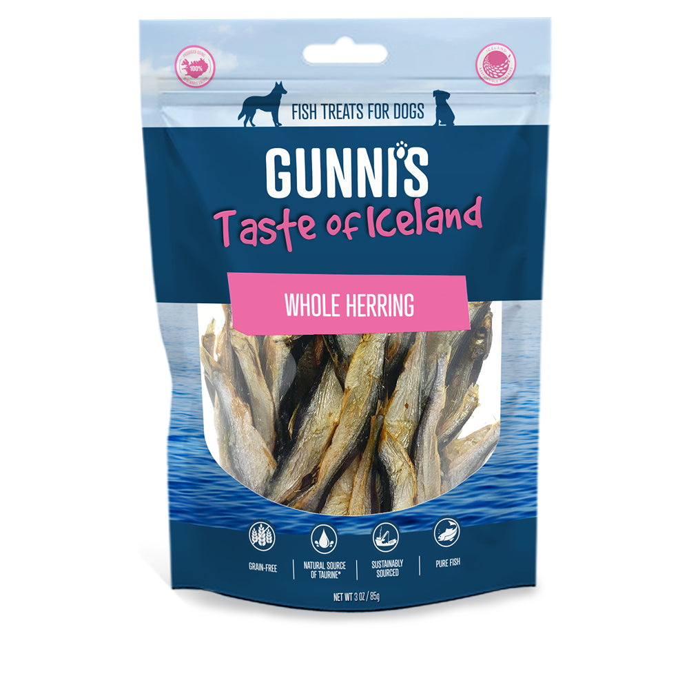 Gunni's Whole Herring Dog Treats 85g