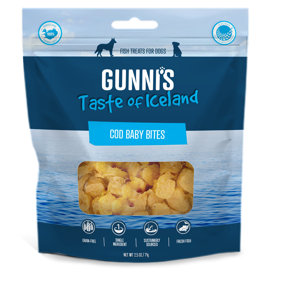 Gunni's Cod Baby Bites Dog Treats 71g