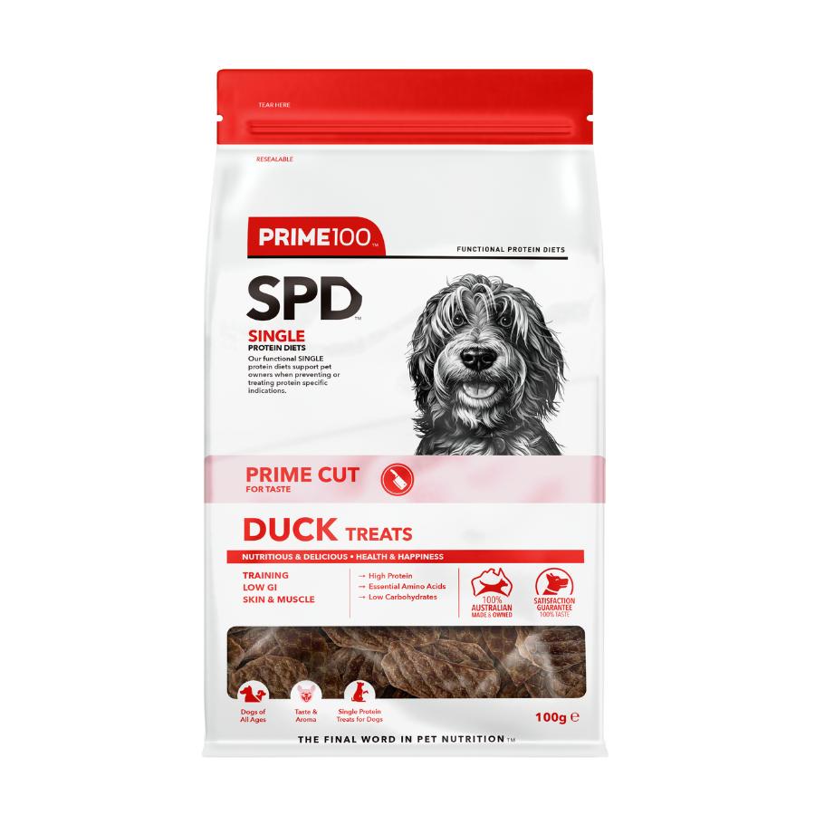 Prime100 SPD Prime Cut Duck Dog Treats 100g