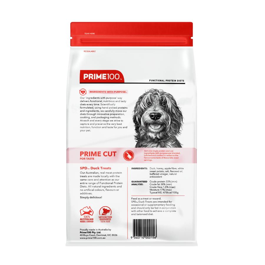 Prime100 SPD Prime Cut Duck Dog Treats 100g