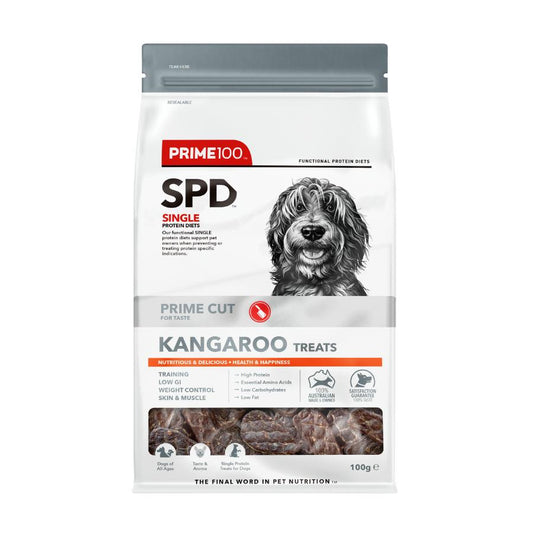 Prime100 SPD Prime Cut Kangaroo Dog Treats 100g