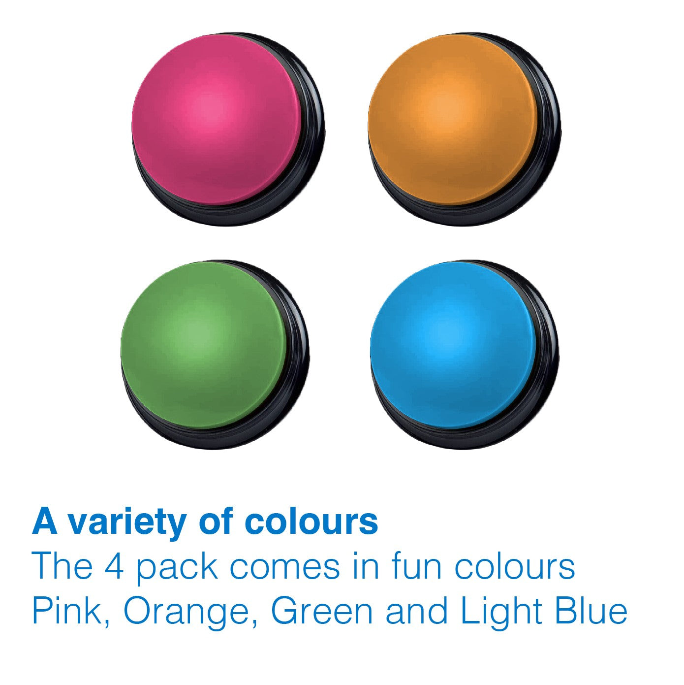 Tech 4 Pets Talk & Communicate Buttons 4 Pack
