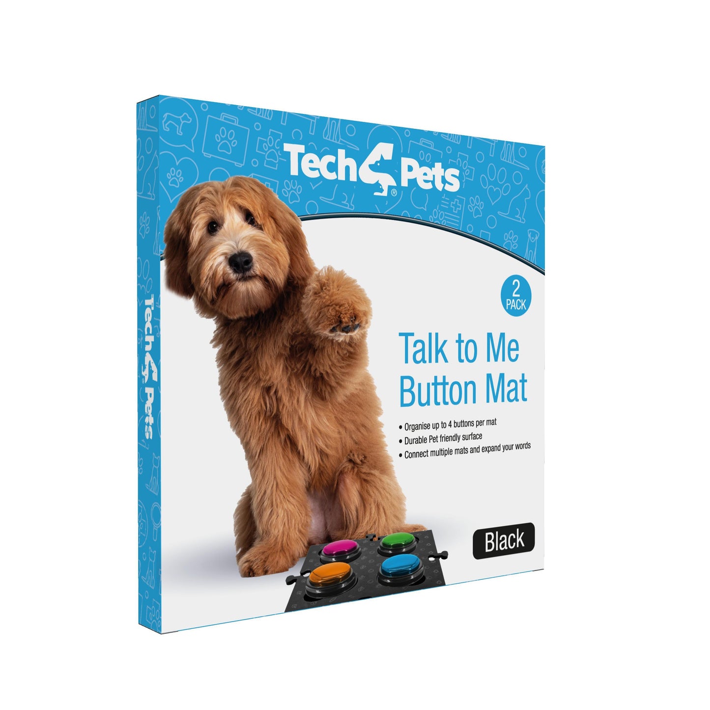 Tech 4 Pets Talk & Communicate Button Mat 2 Pack