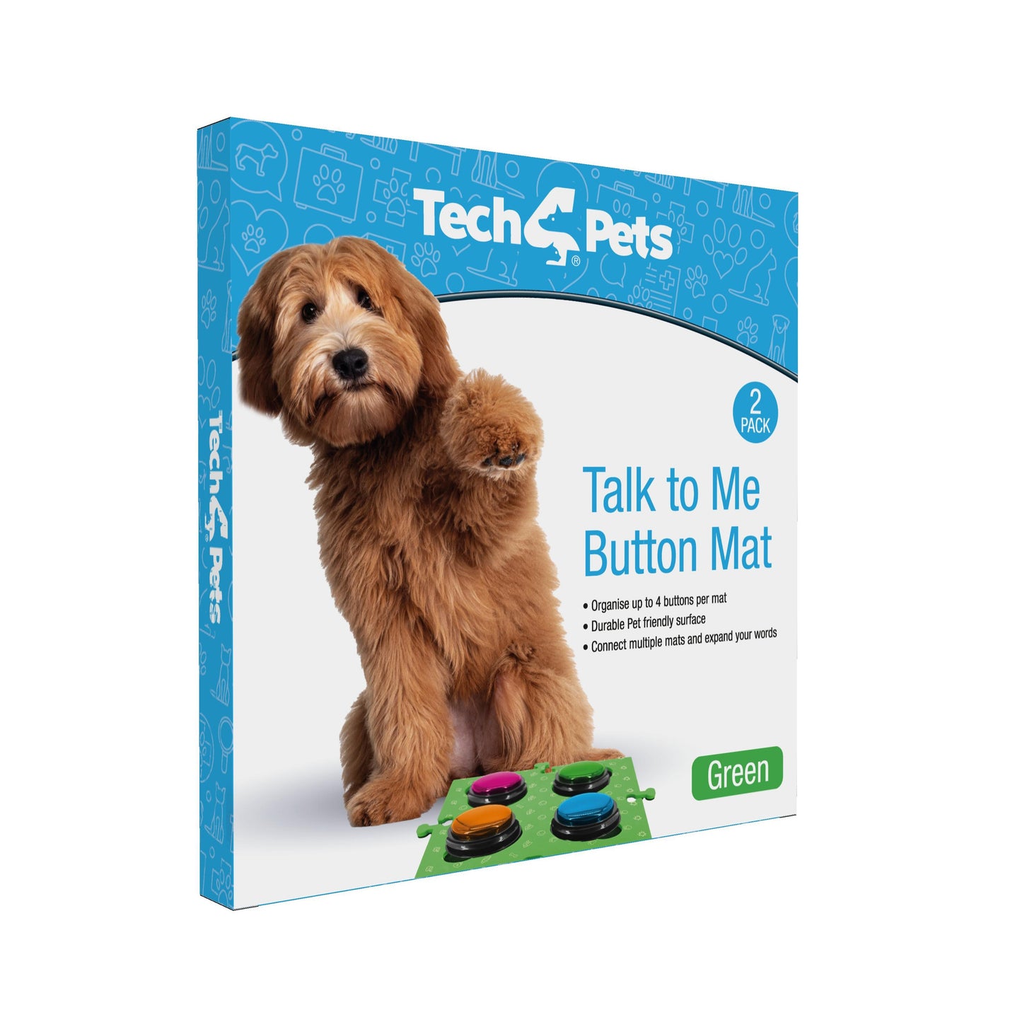 Tech 4 Pets Talk & Communicate Button Mat 2 Pack