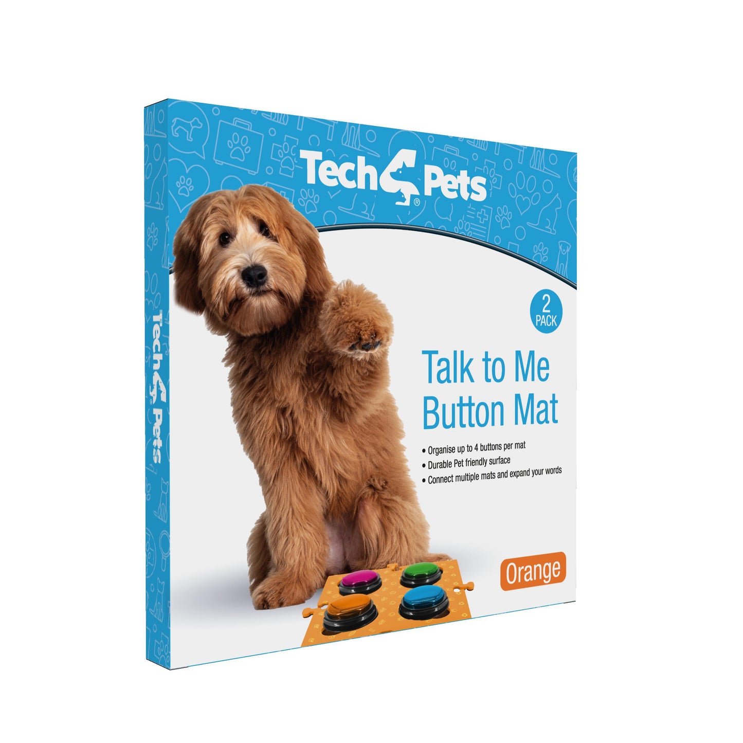 Tech 4 Pets Talk & Communicate Button Mat 2 Pack
