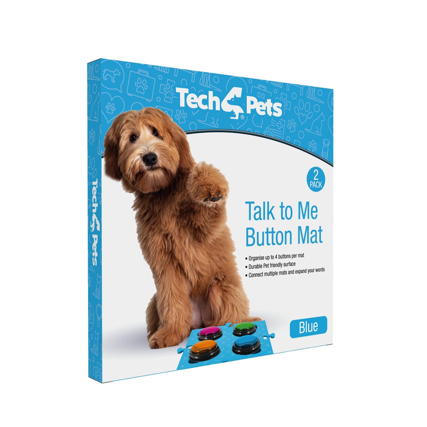 Tech 4 Pets Talk & Communicate Button Mat 2 Pack