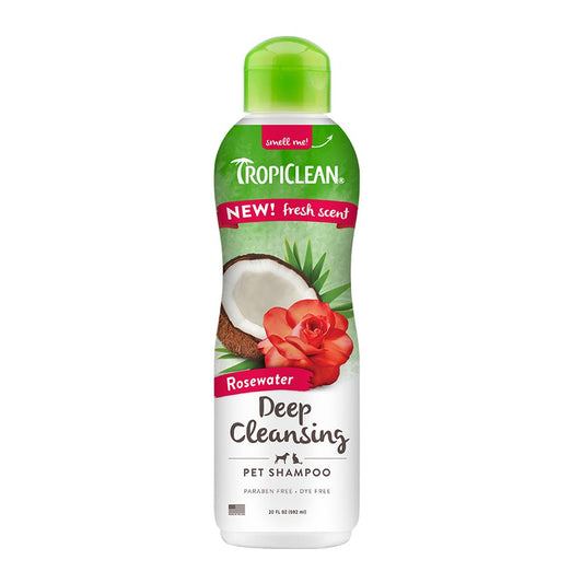 TropiClean Rosewater Deep Cleansing Shampoo, 592ml