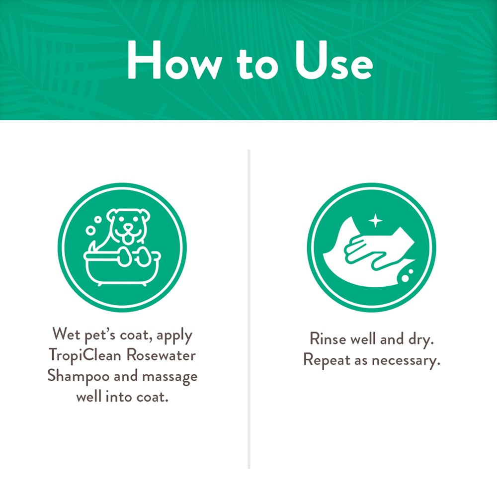 TropiClean Rosewater Deep Cleansing Shampoo, 592ml