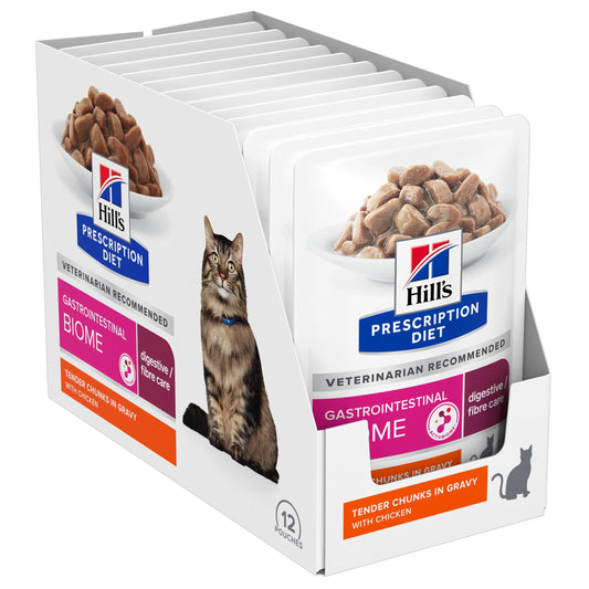 Hill's Prescription Diet Gastrointestinal Biome Digestive Fibre Care Wet Cat Food Pouch