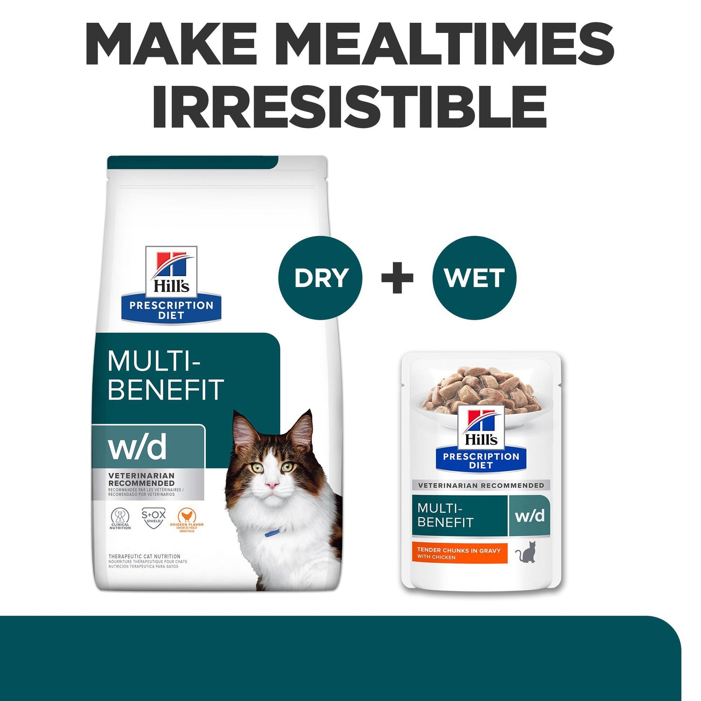 Hill's Prescription Diet w/d Multi Benefit Wet Cat Food Pouch