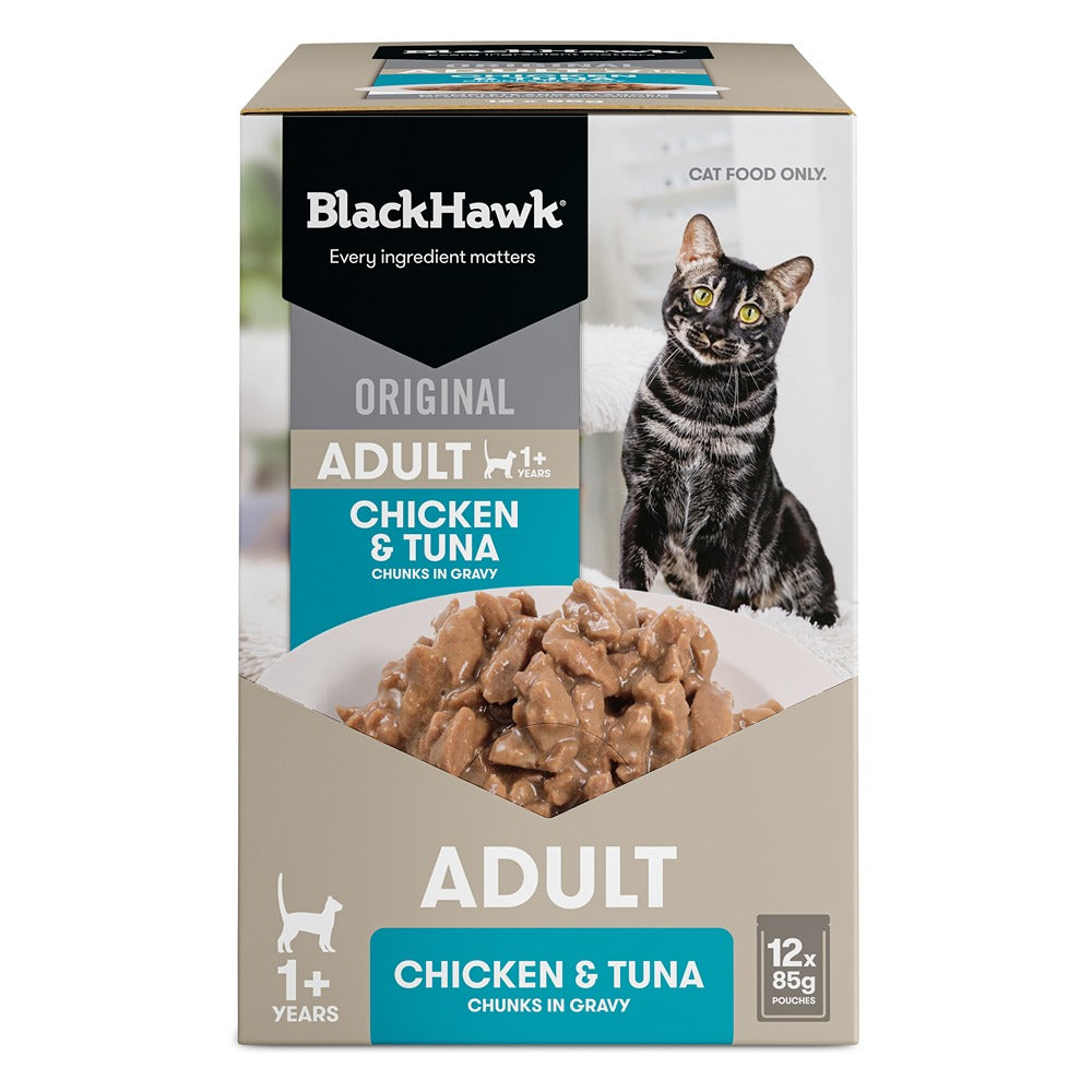 Black Hawk Original Chicken Tuna in Gravy Wet Cat Food